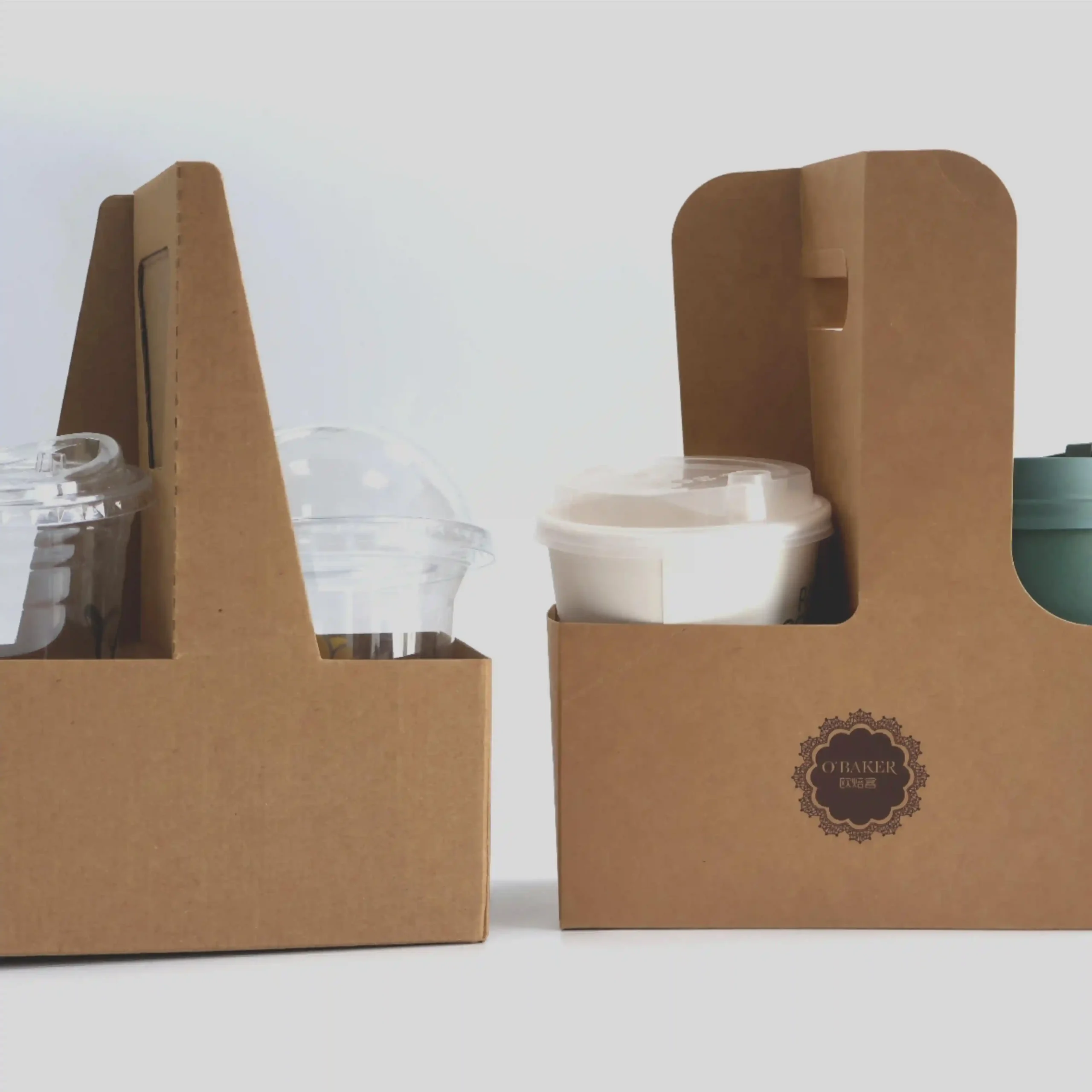 Takeaway coffee cup carriers